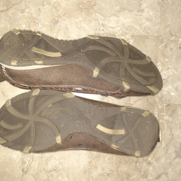 Brown slip on flats size 7 ECU - Picture 2 of 7